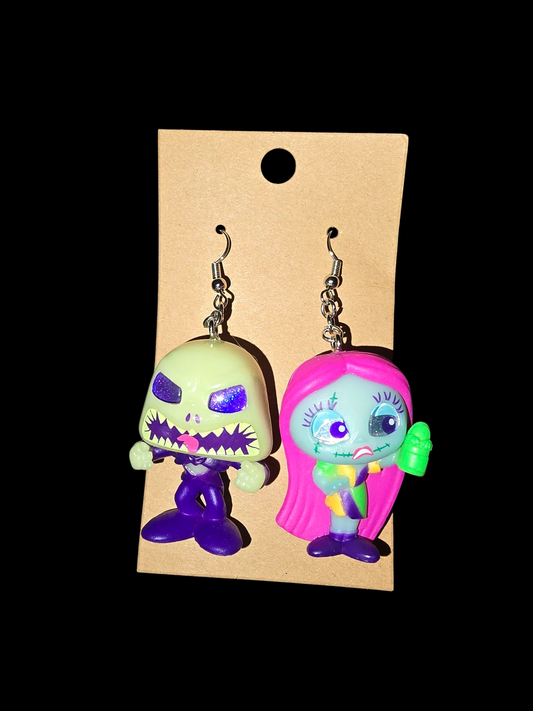Nightmare before Christmas glowing Disney doorables earrings
