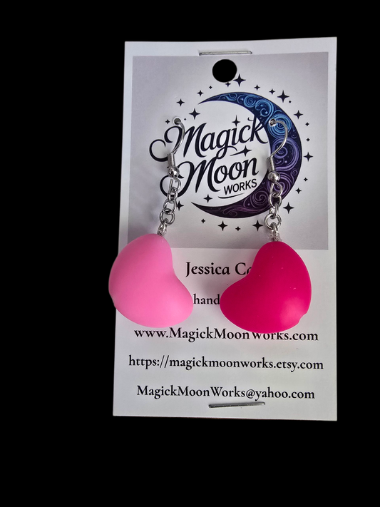 Silicone Heart earrings