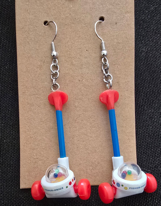 Fisher Price corn popper earrings