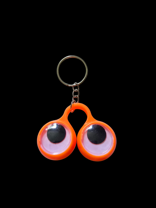 Googly eyes finger puppet keychain