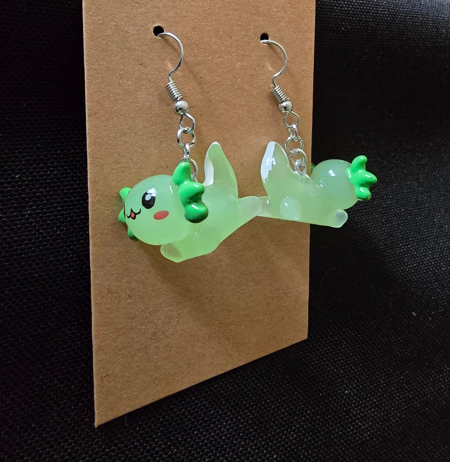 Axolotl earrings
