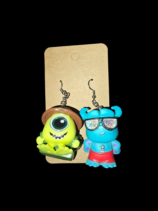 Monsters Inc Disney doorables earrings