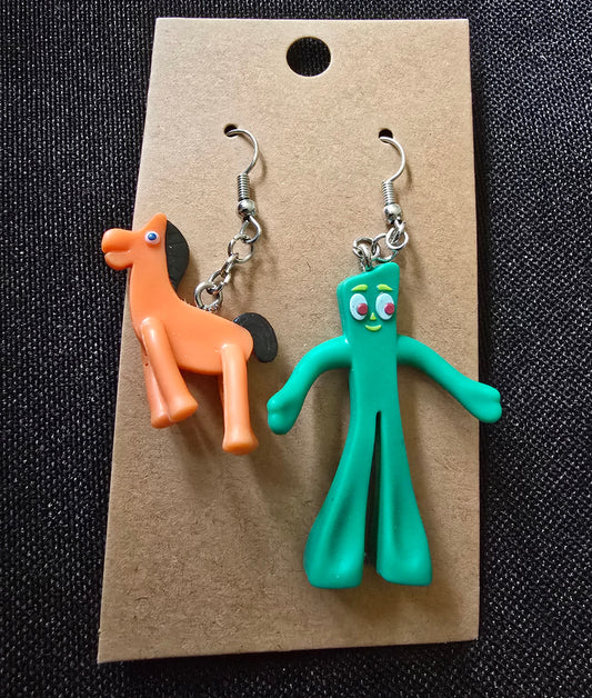 Gumby & Pokey earrings